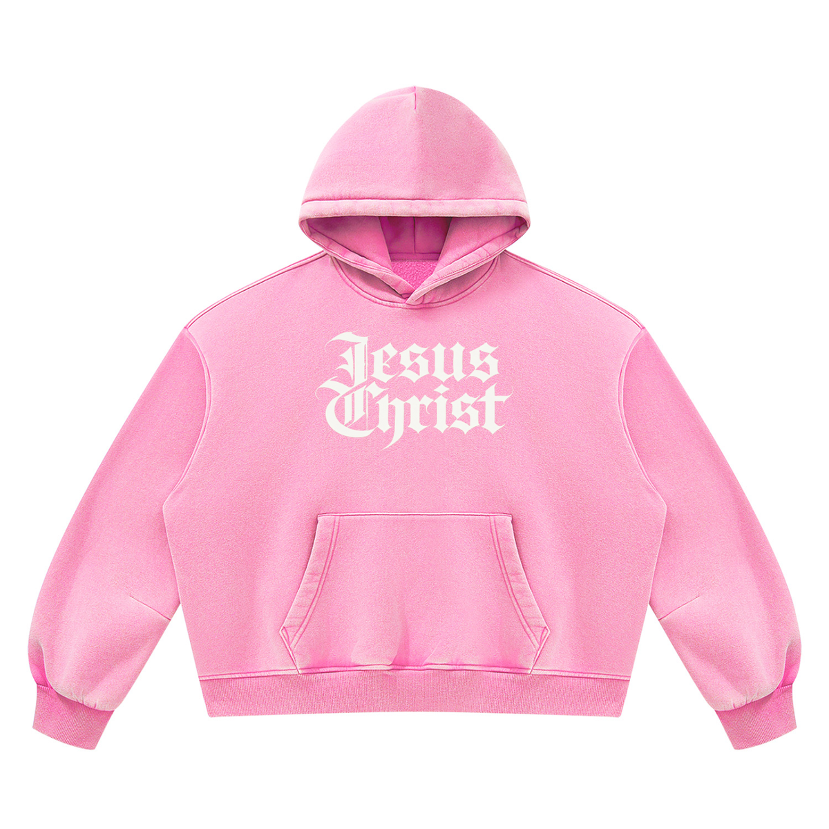 Jesus Christ “Vintaged” Wash Boxy Hoodie
