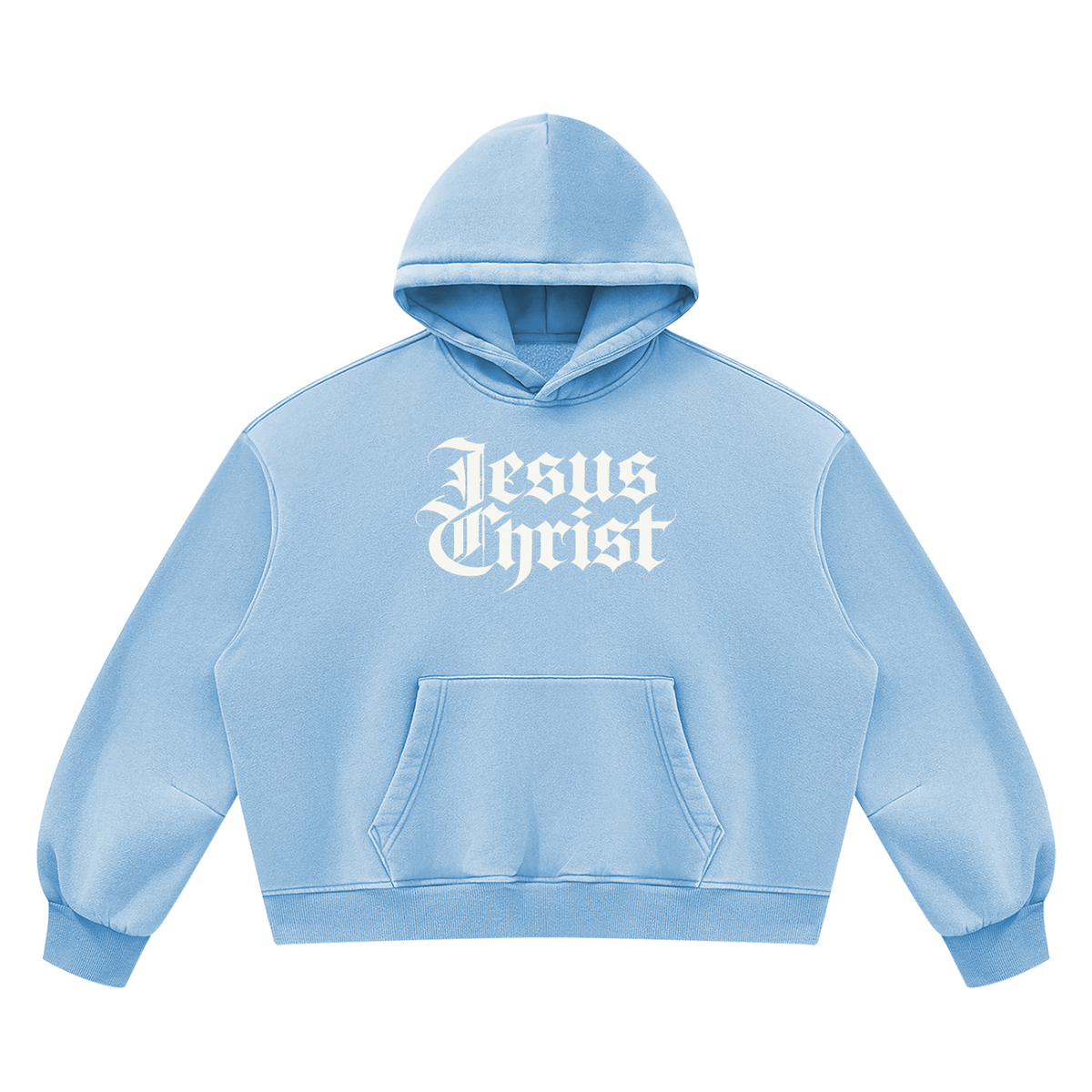 Jesus Christ “Vintaged” Wash Boxy Hoodie