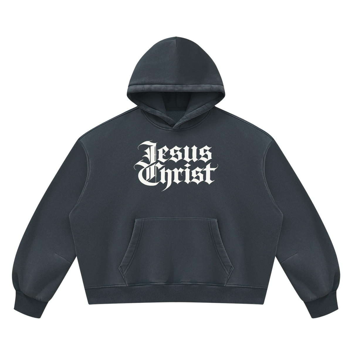 Jesus Christ “Vintaged” Wash Boxy Hoodie