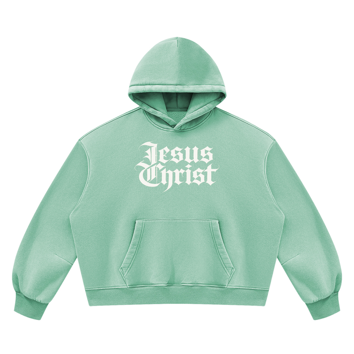 Jesus Christ “Vintaged” Wash Boxy Hoodie